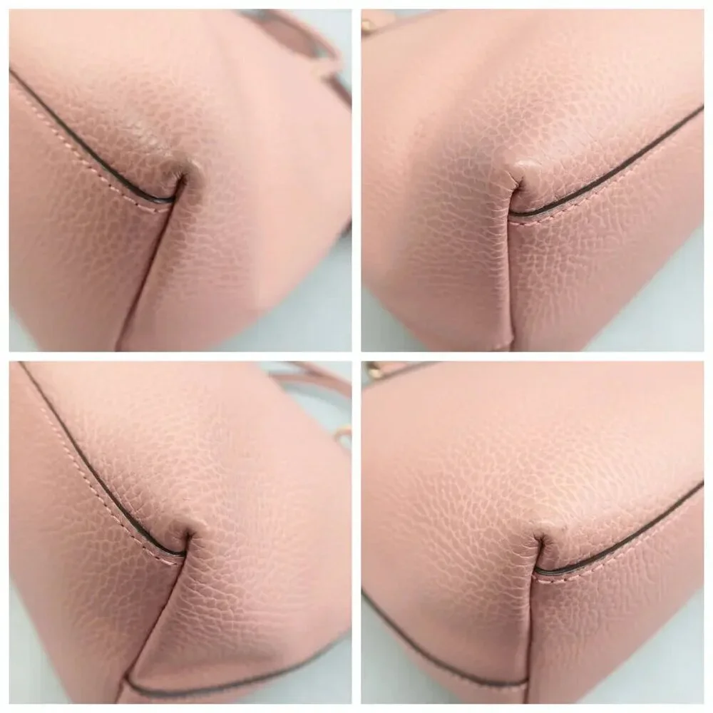 Authentic Gucci Soho Dome Satchel Pink Leather Crossbody Shoulder Bag Luxury Bag - Picture 7 of 13